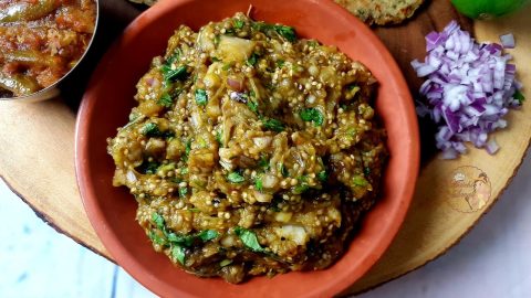 Vangyache Bharit (Smoky Eggplant Mash)