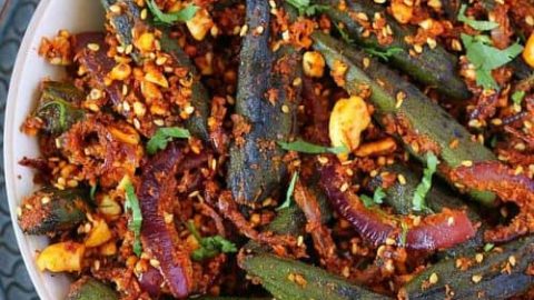 Bhendichi Bhaji (Simple Okra Stir-Fry)