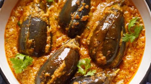 Vangi Masala (Spiced Eggplant Curry)
